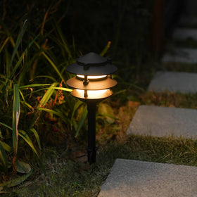 GOODSMANN 12V AC landscape light works with common low-voltage transformers.