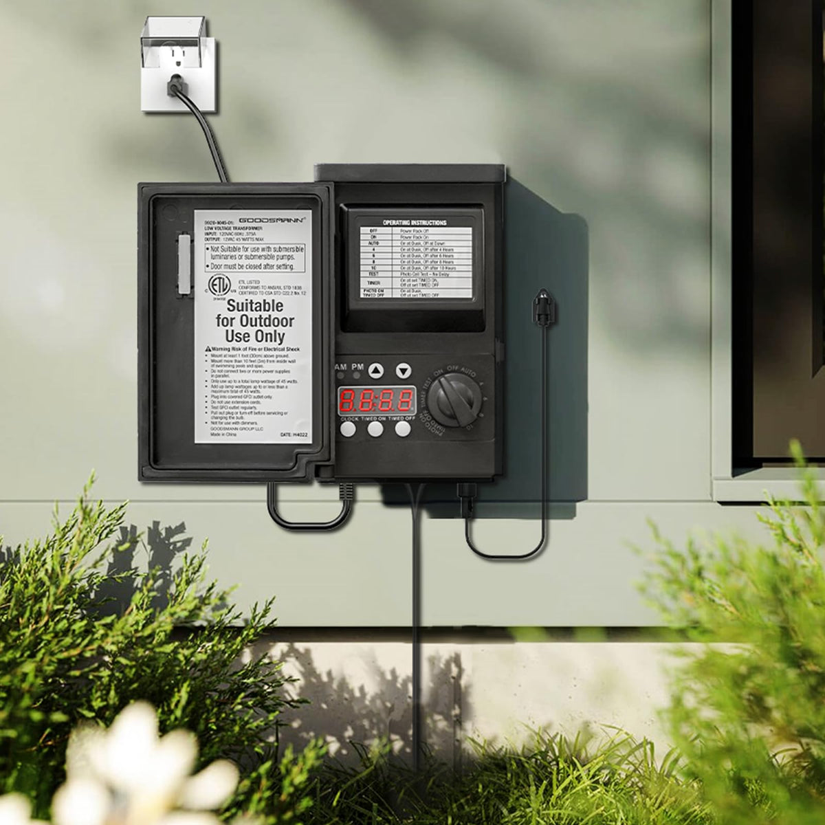 GOODSMANN Automatic light-control reduces manual switching and energy use.