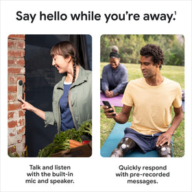 Google Nest Doorbell Ivy two-way audio for remote conversation