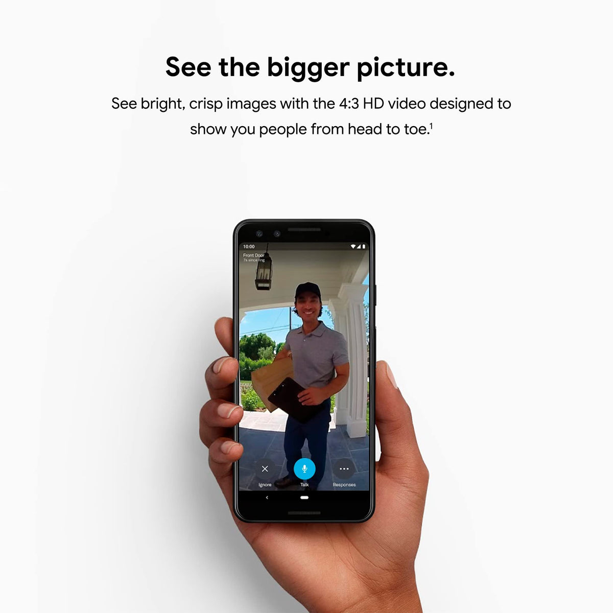 Google Nest Doorbell (Wired) 2-way audio for talking to visitors
