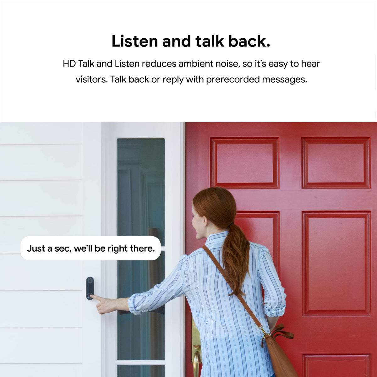 Google Nest Doorbell (Wired) 24/7 streaming for anytime checks