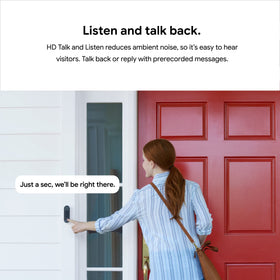 Google Nest Doorbell (Wired) 24/7 streaming for anytime checks