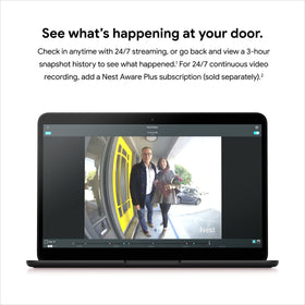 Google Nest Doorbell (Wired) installation kit with mounting hardware