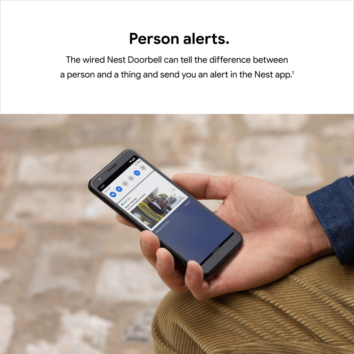Google Nest Doorbell (Wired) package detection helps identify deliveries