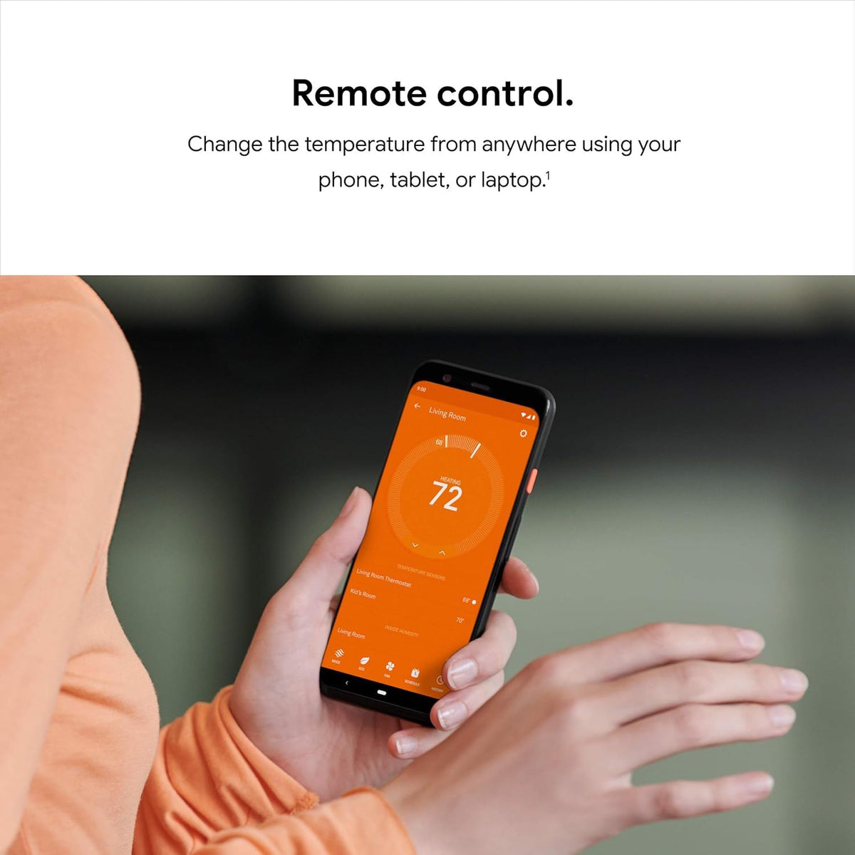 Nest Leaf indicator signals energy-saving temperature choices