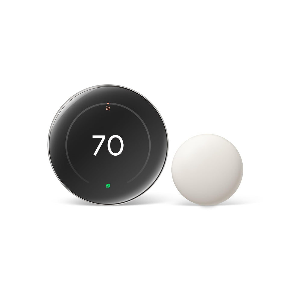 Google Nest Learning Thermostat 4th gen with larger display improves room visibility.