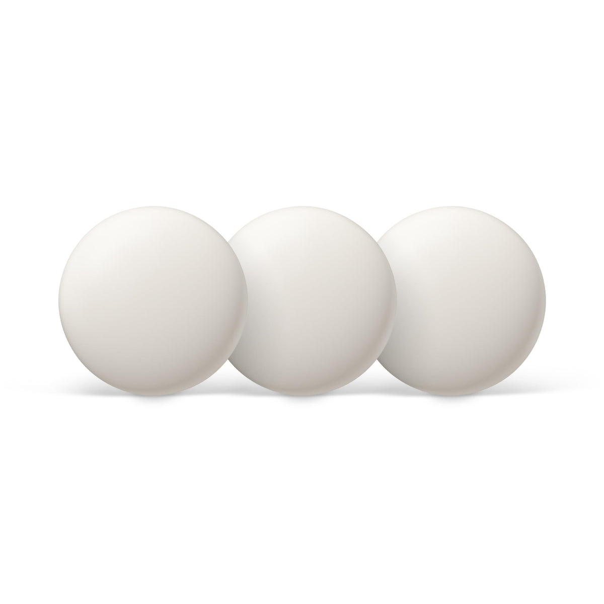Google Nest Temperature Sensor 2nd Gen 3-pack pack shot in porcelain finish balances home comfort