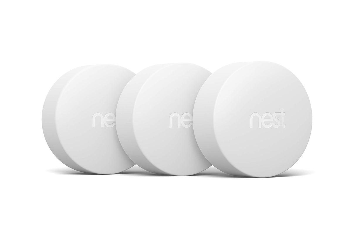 Google Nest Temperature Sensor 3-pack wall mount for precise room readings.