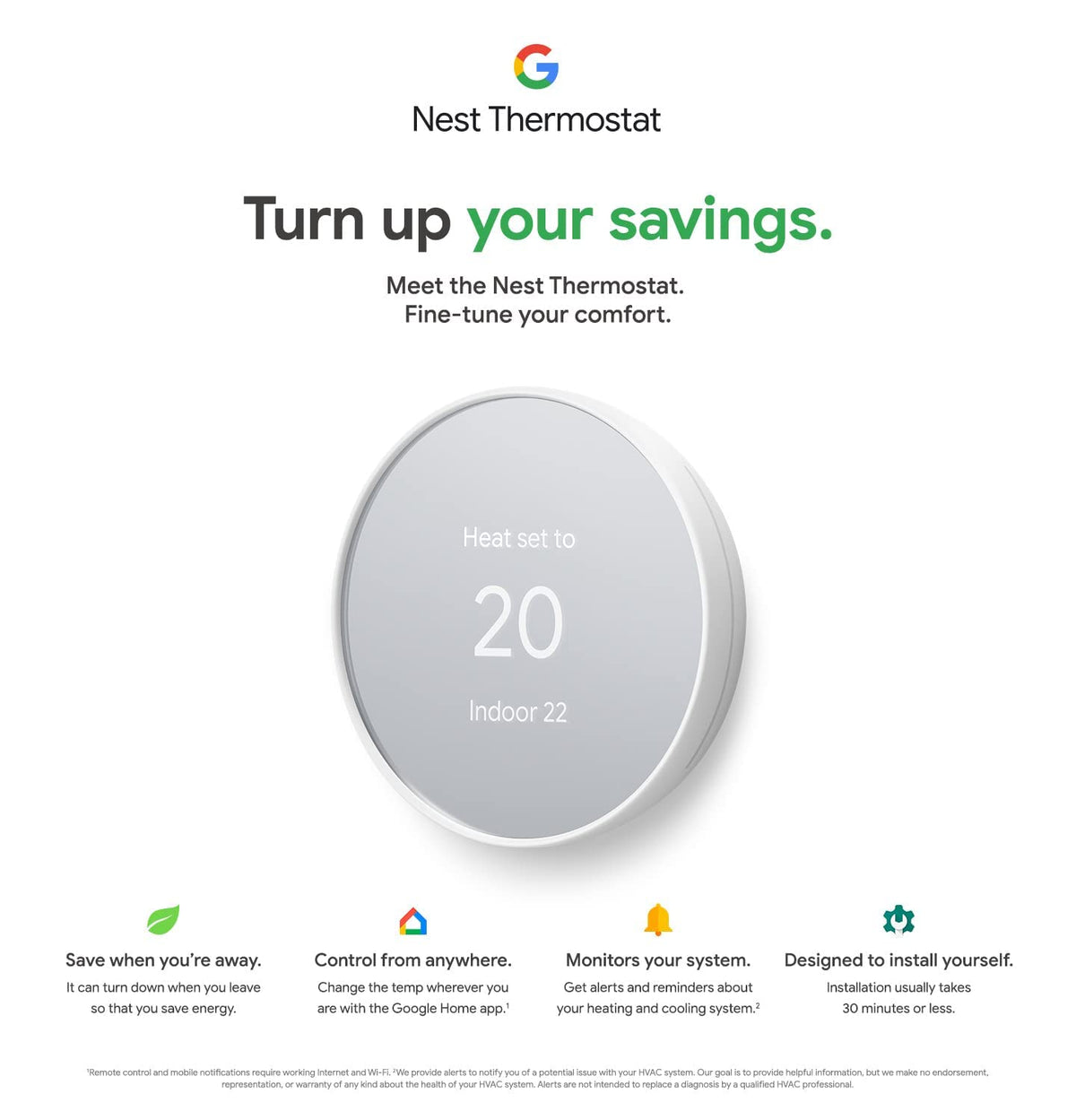 Google Nest Thermostat energy savings, efficient scheduling at a glance