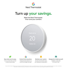 Google Nest Thermostat energy savings, efficient scheduling at a glance