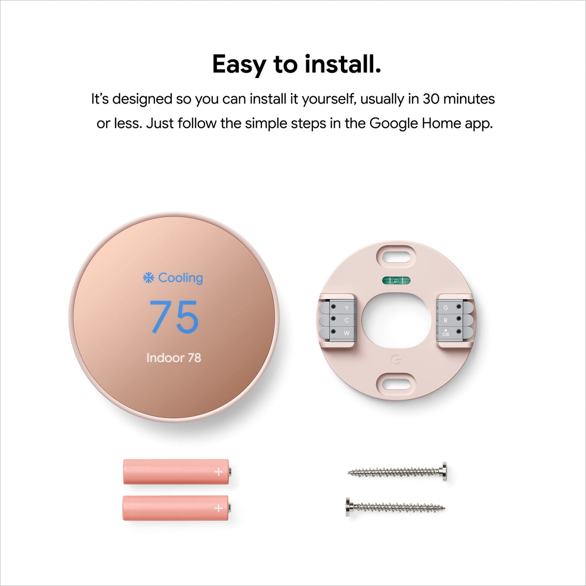 HVAC monitoring alerts shown on Nest Thermostat screen.