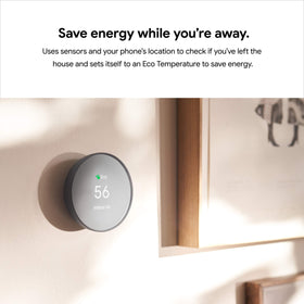 Google Nest Thermostat remote control on phone or tablet
