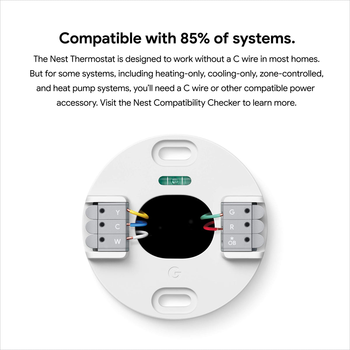 Installation in progress for Google Nest Thermostat Snow, highlighting easy setup.