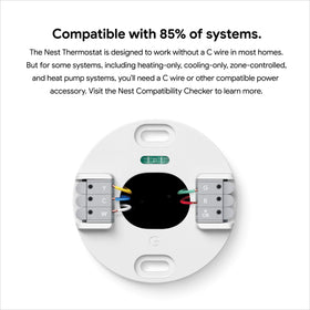 Installation in progress for Google Nest Thermostat Snow, highlighting easy setup.