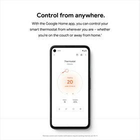 Wi-Fi setup for Google Nest Thermostat Snow enabling remote access.
