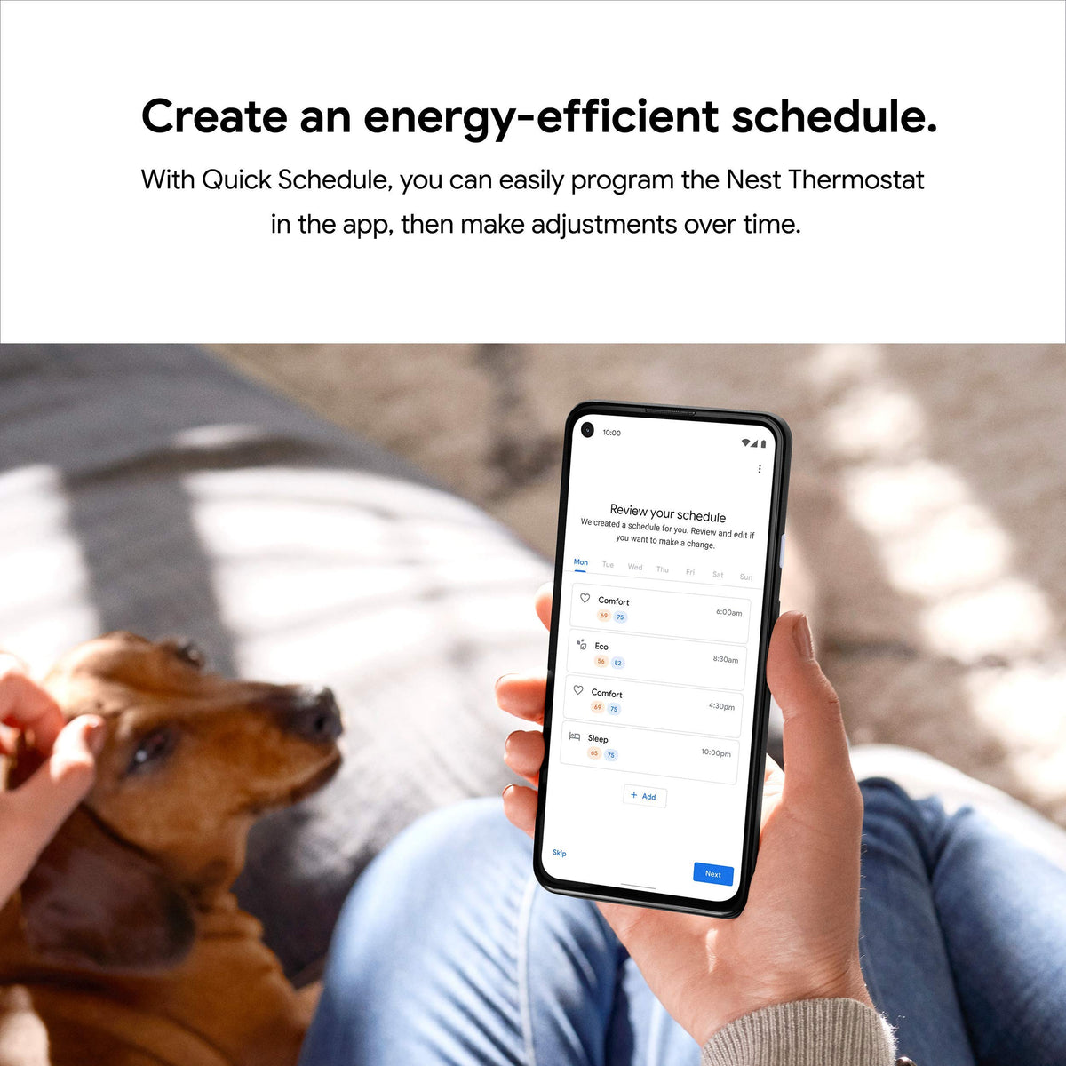 Google Nest Thermostat voice control with Google Assistant