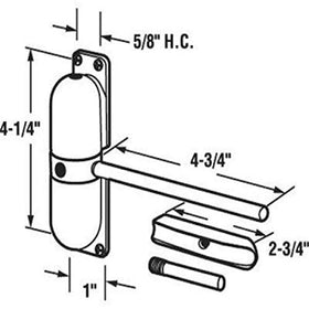 GOOKYO door closer compatible with left or right swing doors