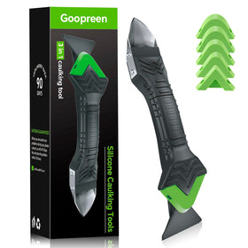 Goopreen 3-in-1 caulk tool remover with stainless steel blade for precise sealant removal.