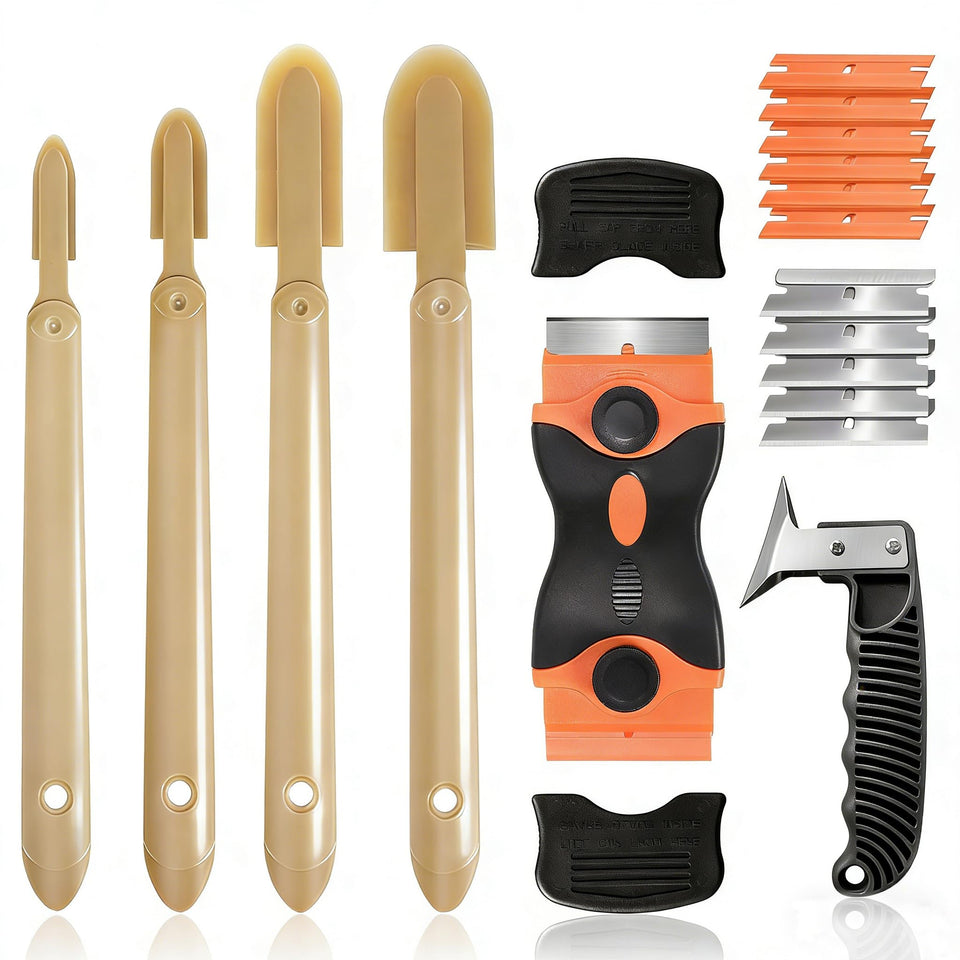 Goopreen 6-piece Caulk Tool Set for fast, smooth seal lines.