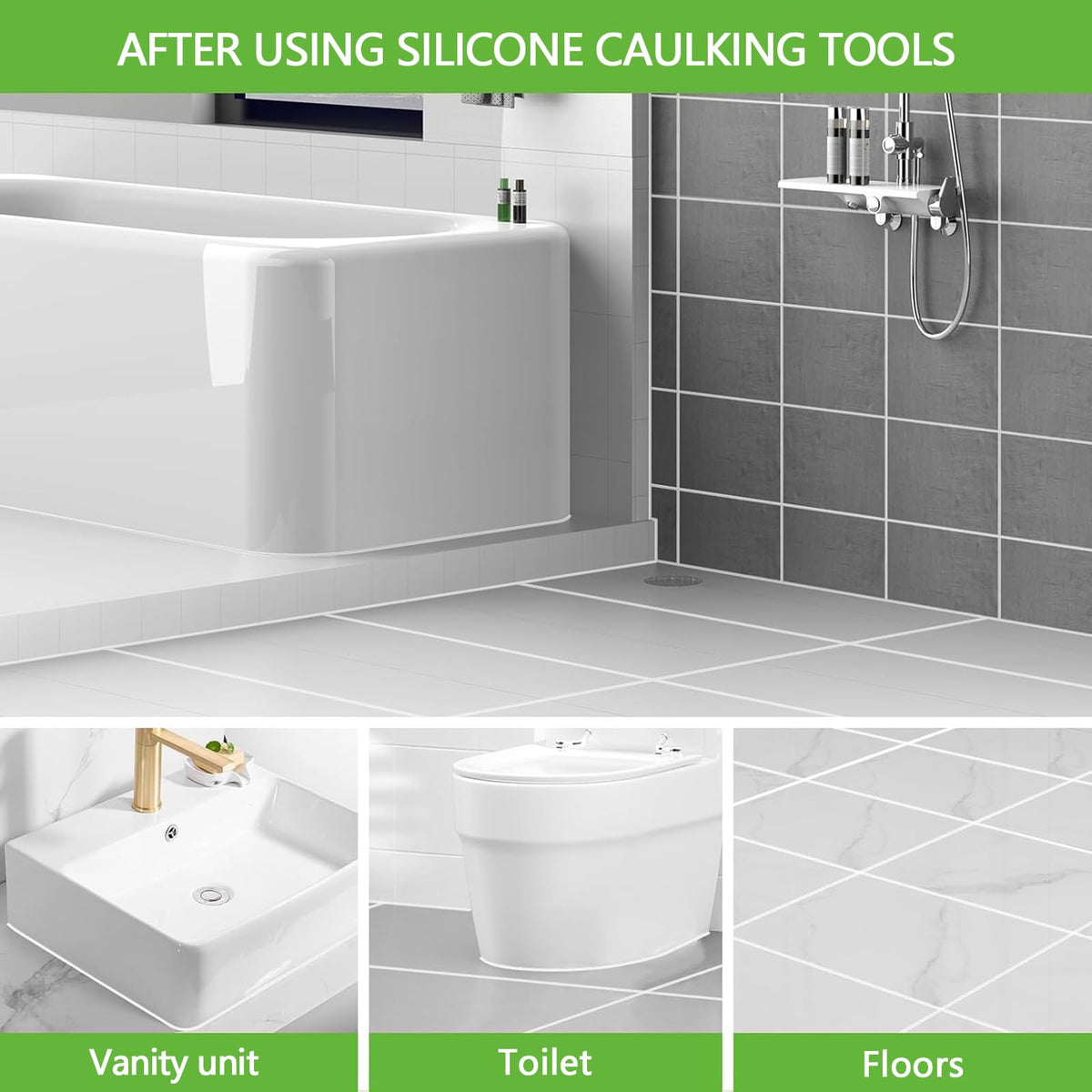 Goopreen 6-pack silicone pads for adjustable gap finishing.