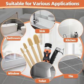 Goopreen caulk tools ideal for bathroom, kitchen, and windows projects.