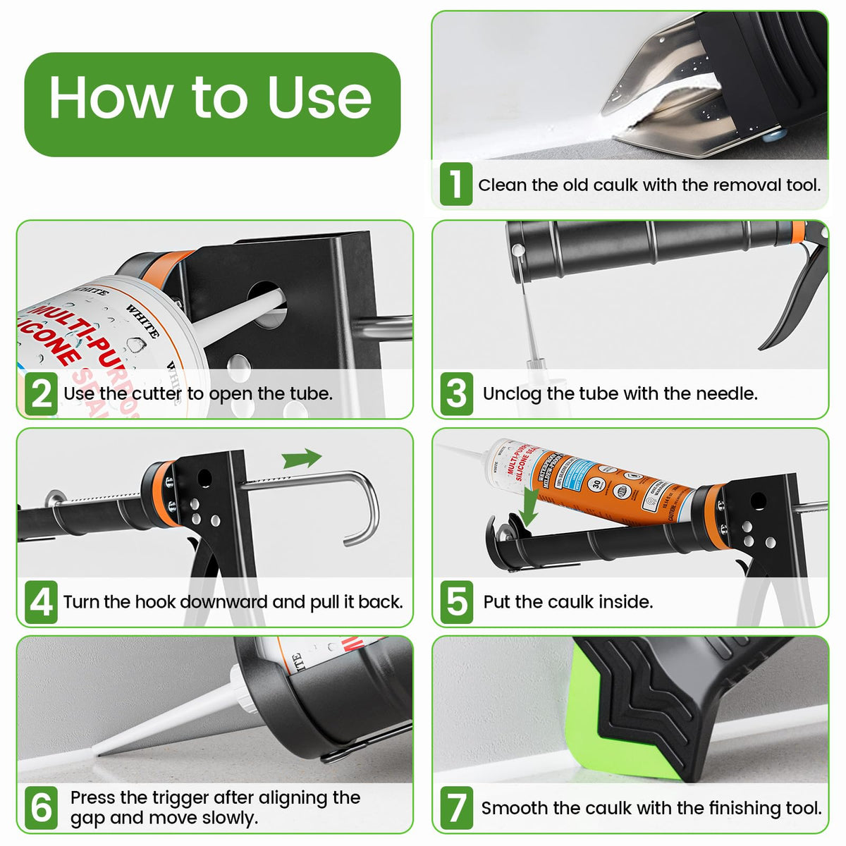 Goopreen complete home caulking kit ready for professional results.