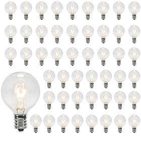 GOOTHY 50-pack G40 bulbs for easy outdoor string light replacement
