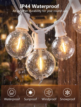 Goothy end-to-end connectable design enables expanding lighting across strands.