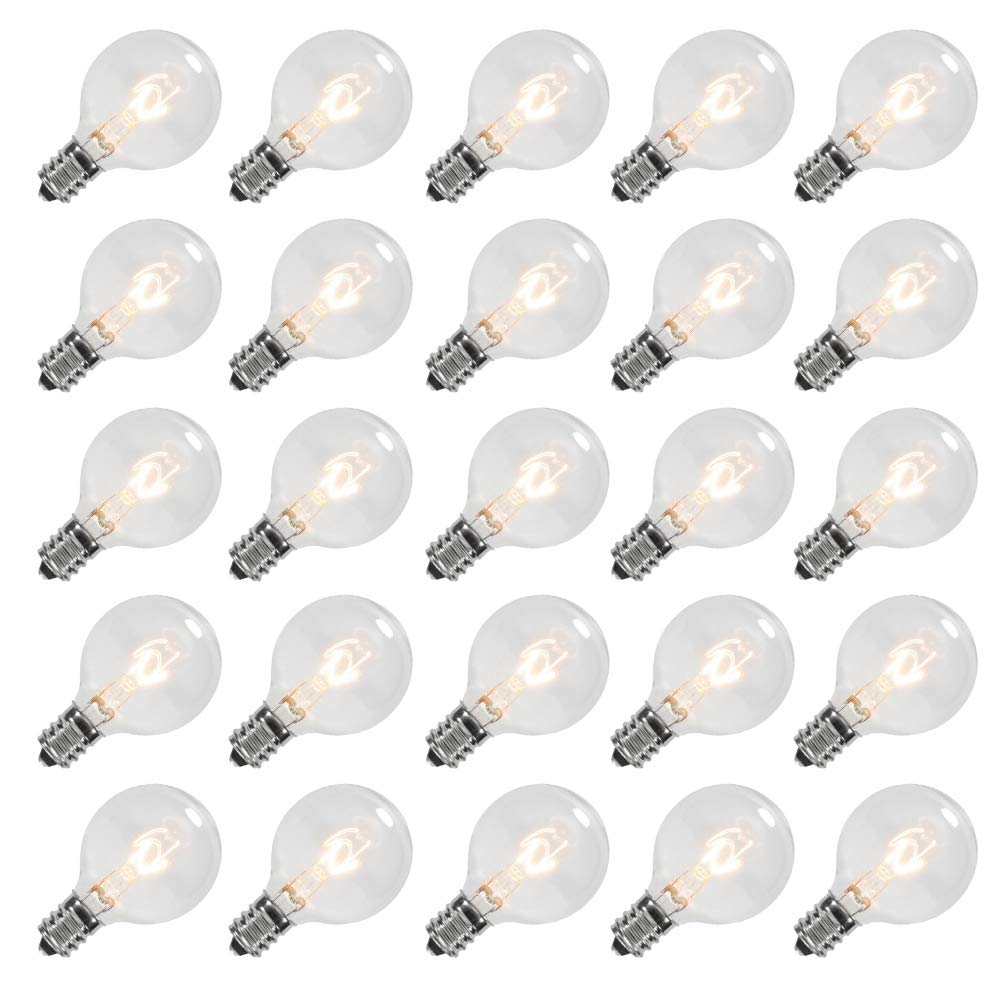 GOOTHY G40 replacement bulbs with 1.5-inch globe for easy outdoor repairs