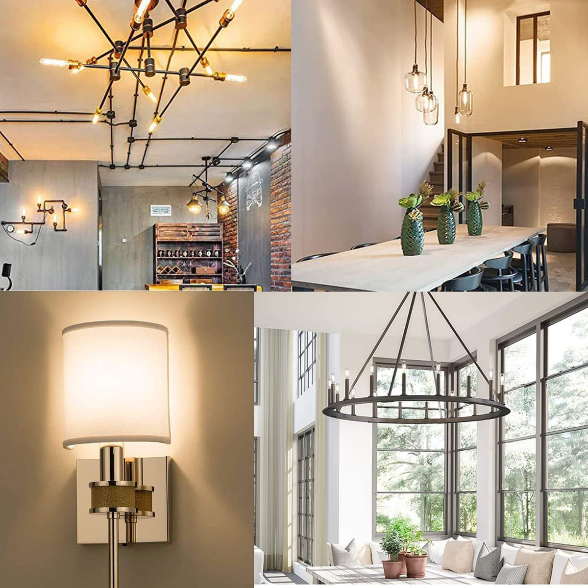 GOOTHY shatterproof plastic bulbs—durable indoor and outdoor lighting.