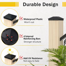 Four strengthened bars boost stability and load bearing for fence posts