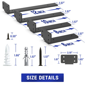 Goovilla 90-degree design keeps shelves level and secure.