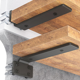 Goovilla 8-inch shelf bracket in black finish, supports up to 160 lb.