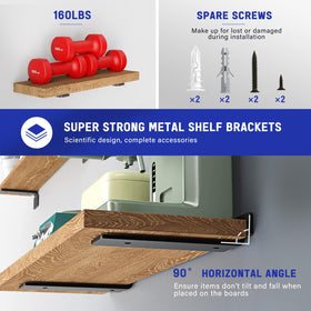 Goovilla heavy-duty black-coated bracket provides sturdy wall mounting.