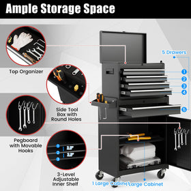 Goplus locking bar prevents drawers from sliding during transport.