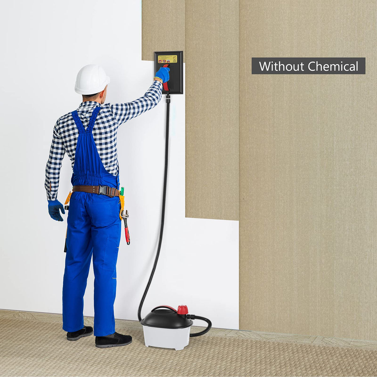 Goplus wallpaper steamer versatile cleaning for vinyl, painted, and multiple wallpapers.