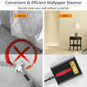 Goplus wallpaper steamer visible water level indicator helps plan refills.