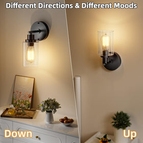 GORDNWE compact glass shade dimensions fit vanity and hallway spaces