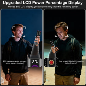 Goreit 365nm flashlight kit image with test cards and accessories