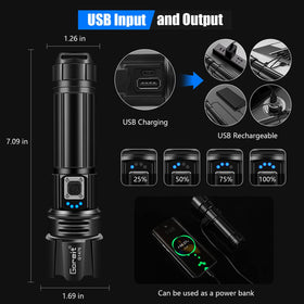 Goreit G1476 USB-C charging port with power display for quick recharging