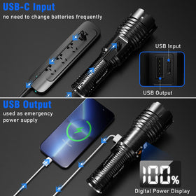 Goreit G1695 emergency-ready flashlight for roadside or camp use