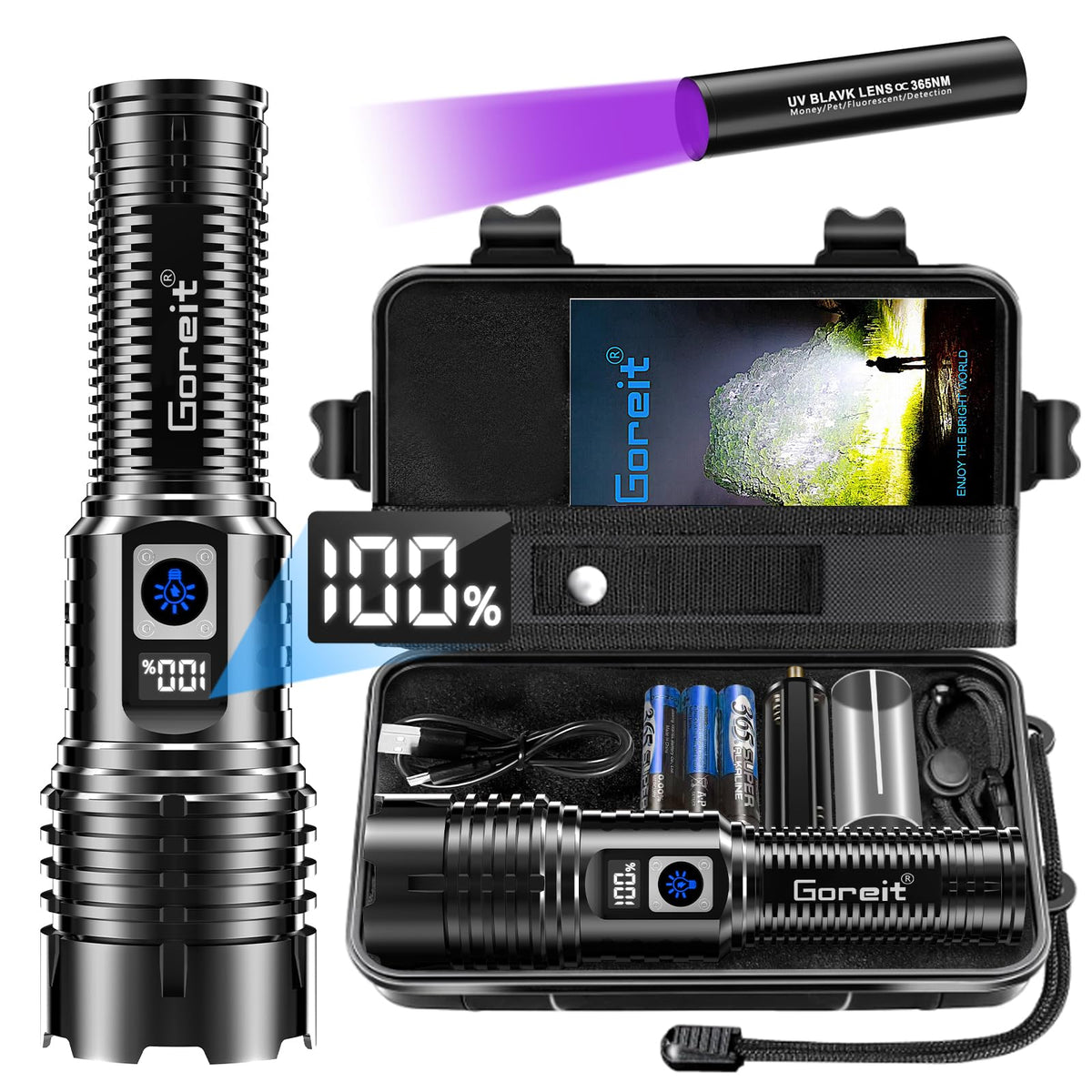 Goreit G1695 high-lumen beam for outdoor visibility