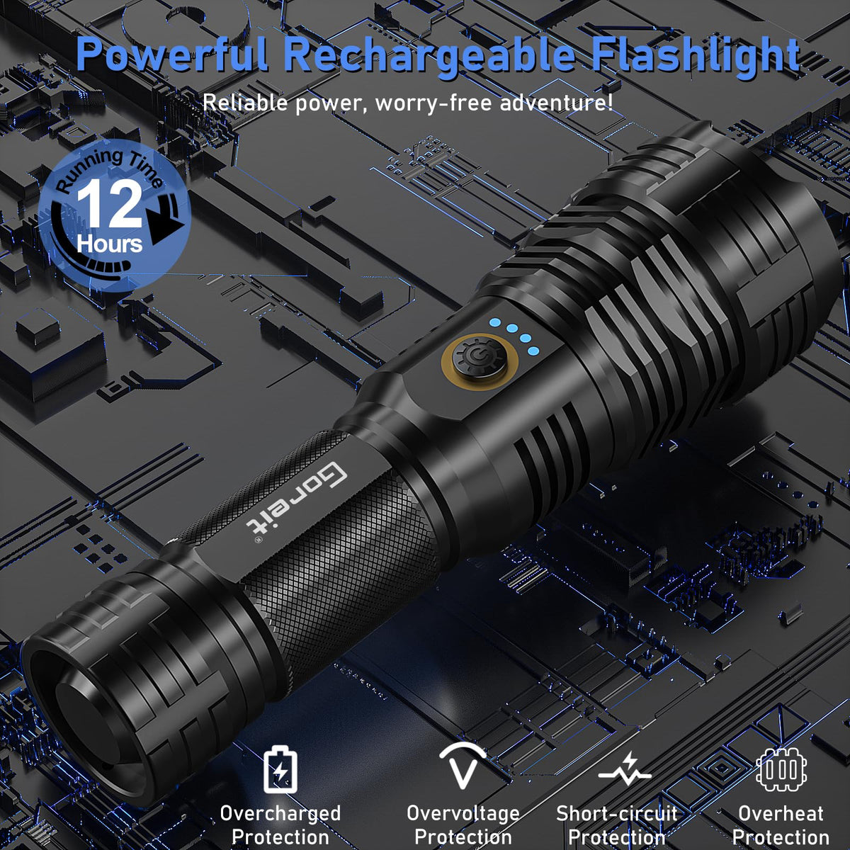 Goreit G1915 handheld design for comfortable grip in outdoor use.