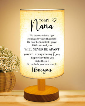 Gorgifty Nana table lamp assembled for warm reading light