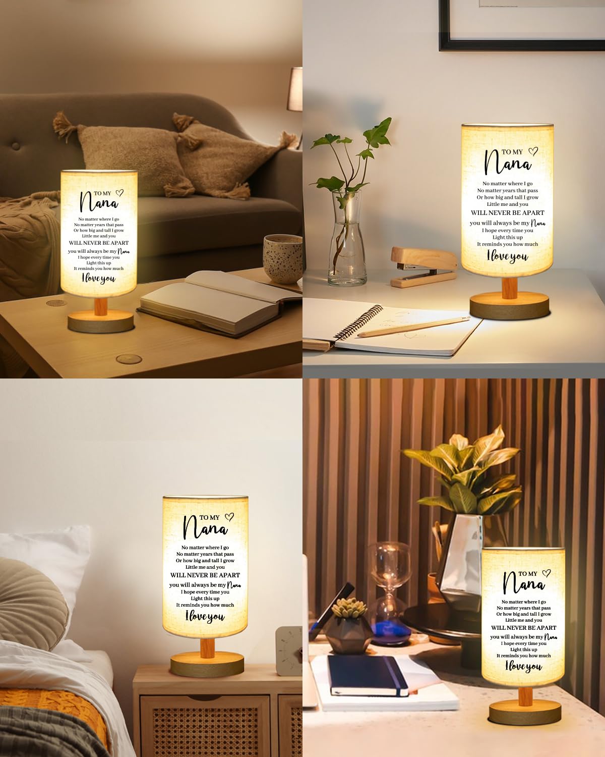 Gorgifty Nana table lamp on-off button for simple control