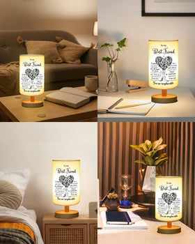 Gorgifty table lamp featuring USB port and easy power switch