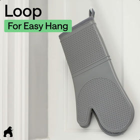 GORILLA GRIP gray silicone mitts add a modern look to your kitchen