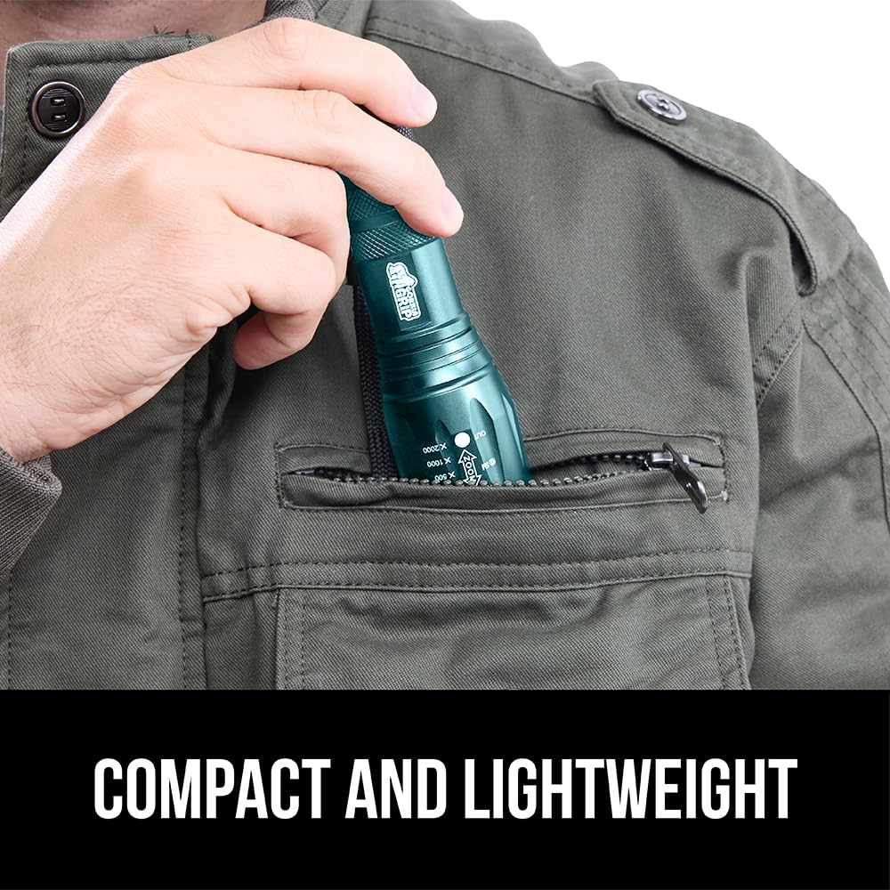 GORILLA GRIP durable aluminum body withstands drops and weather