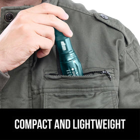 GORILLA GRIP durable aluminum body withstands drops and weather