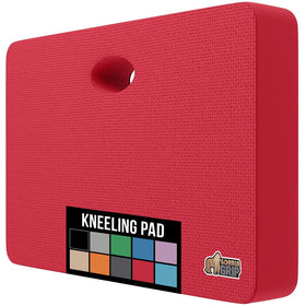 Gorilla Grip kneeling pad top view shows thick red foam cushion for comfort.